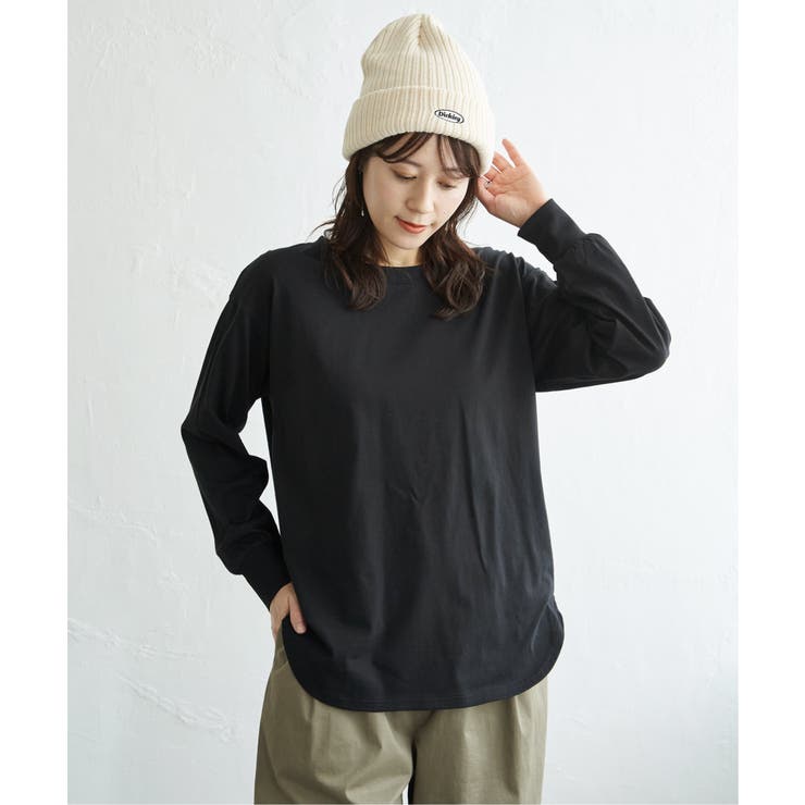 コットンUVケア裾ラウンドロンT | ikka  | 詳細画像15 