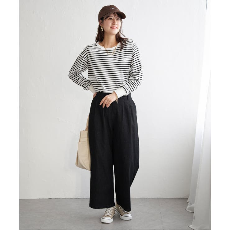 コットンUVケア裾ラウンドロンT | ikka  | 詳細画像24 