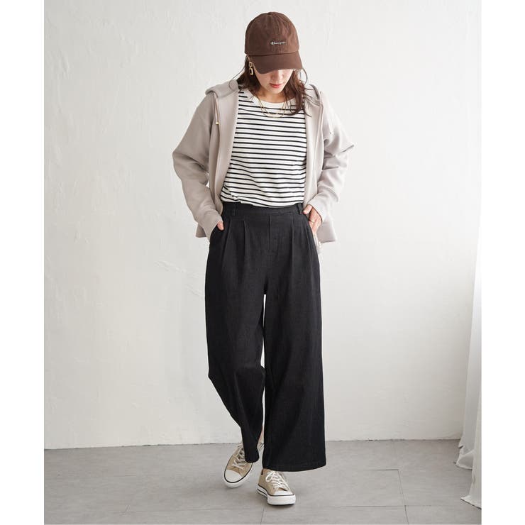 コットンUVケア裾ラウンドロンT | ikka  | 詳細画像26 