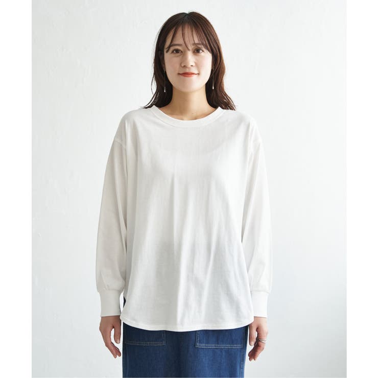 コットンUVケア裾ラウンドロンT | ikka  | 詳細画像31 