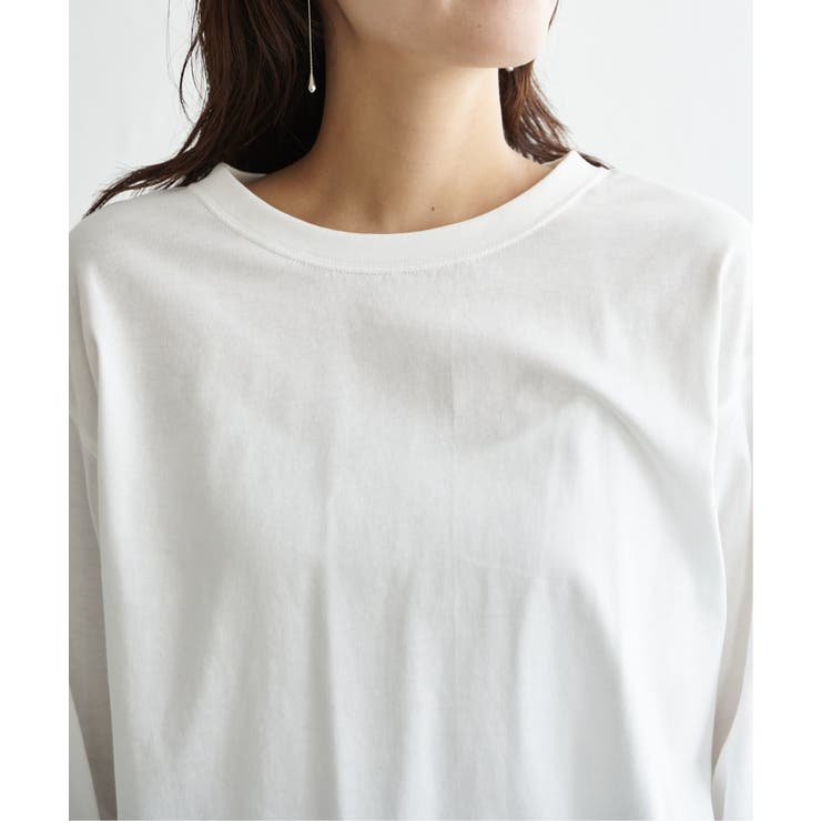 コットンUVケア裾ラウンドロンT | ikka  | 詳細画像32 