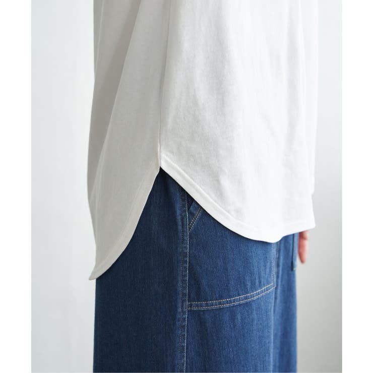 コットンUVケア裾ラウンドロンT | ikka  | 詳細画像35 