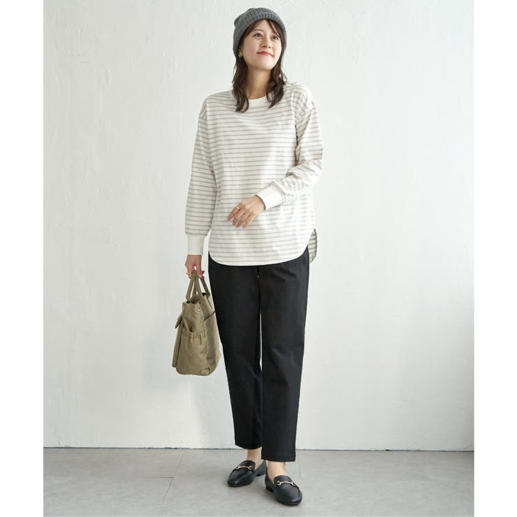 コットンUVケア裾ラウンドロンT | ikka  | 詳細画像3 