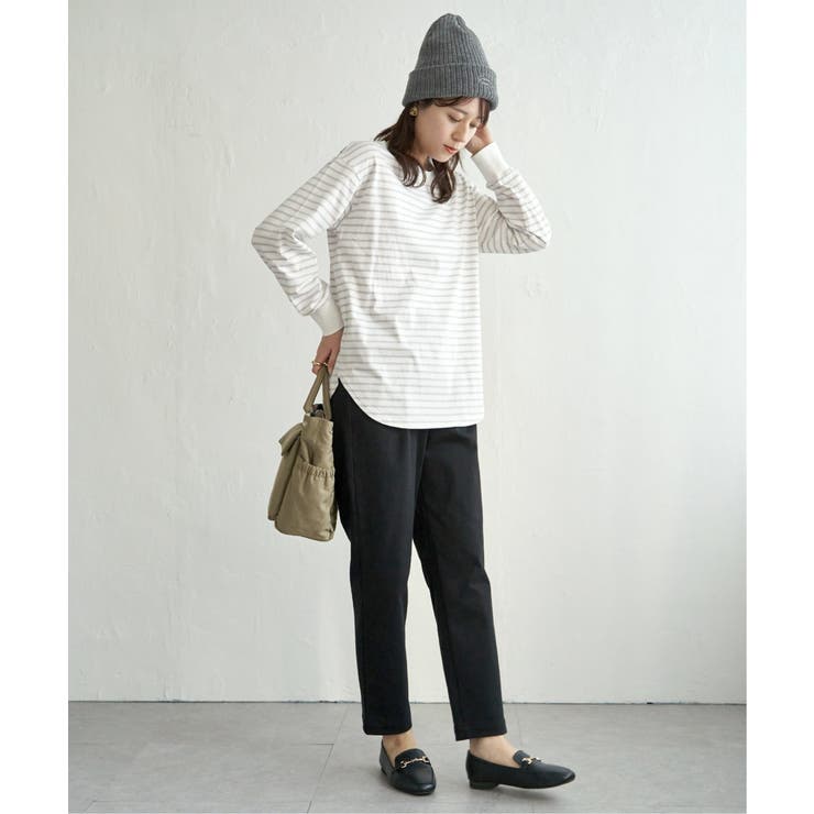 コットンUVケア裾ラウンドロンT | ikka  | 詳細画像4 