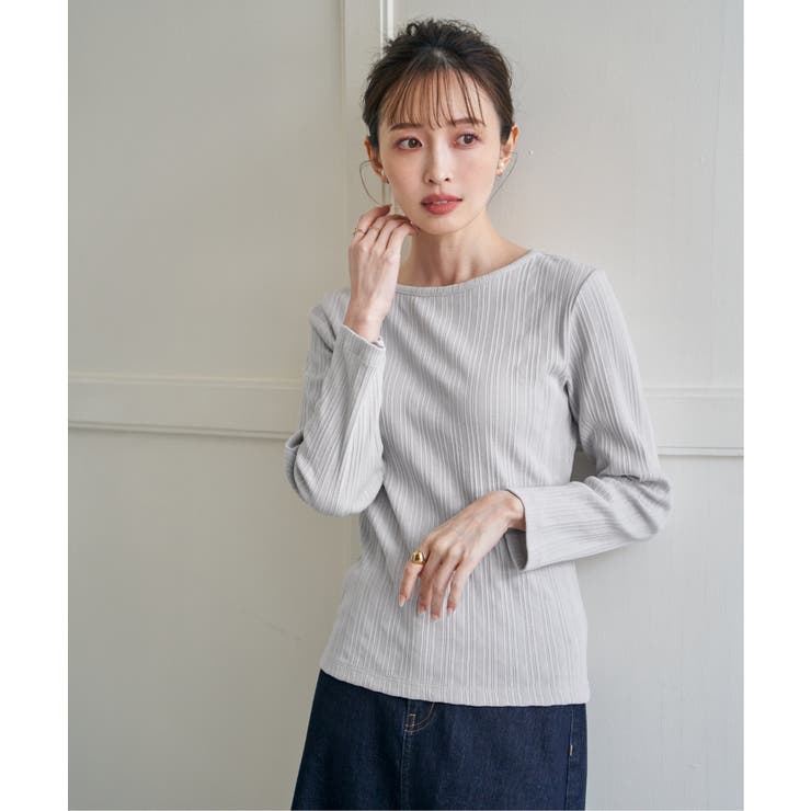 ストライプジャガードプルオーバー | ikka  | 詳細画像6 