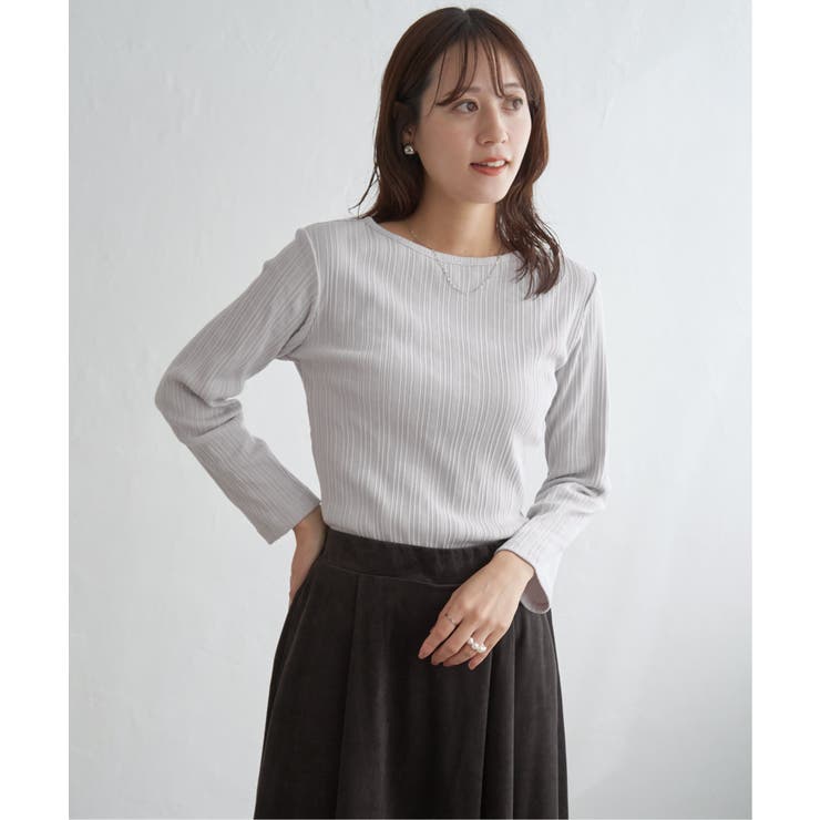 ストライプジャガードプルオーバー | ikka  | 詳細画像10 