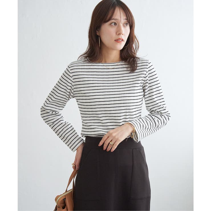 ストライプジャガードプルオーバー | ikka  | 詳細画像19 