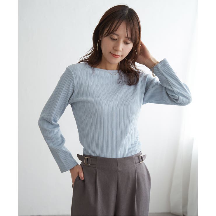 ストライプジャガードプルオーバー | ikka  | 詳細画像24 