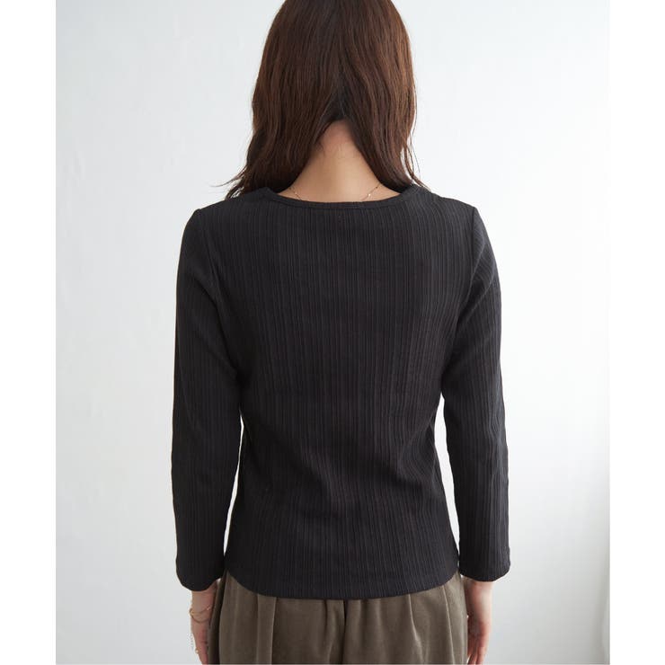 ストライプジャガードプルオーバー | ikka  | 詳細画像31 