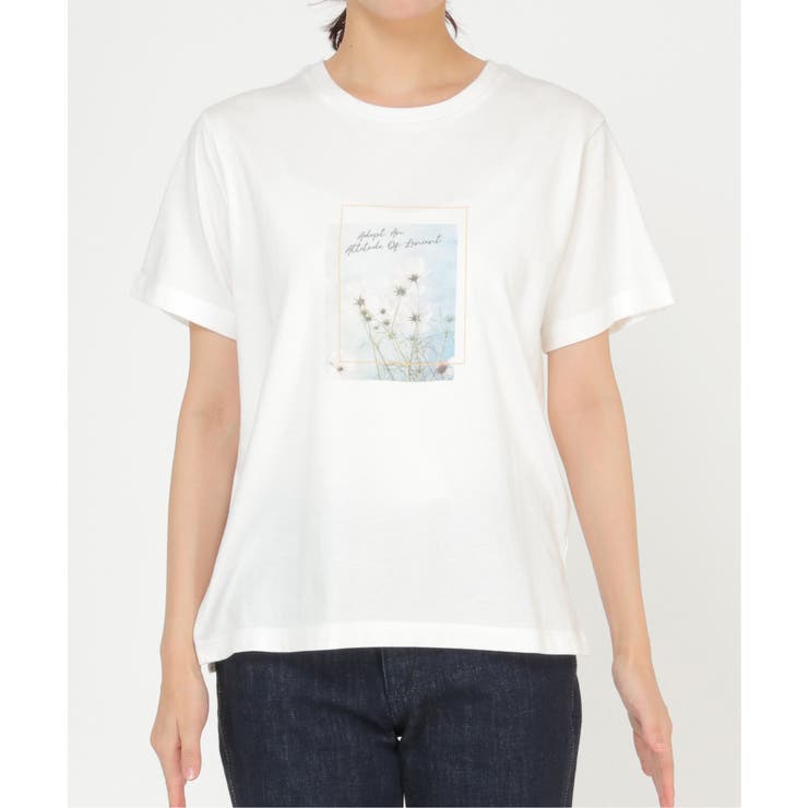 【雑誌 InRed(宝島社) 5月号掲載】フォトロゴ半袖プリントT | ikka  | 詳細画像4