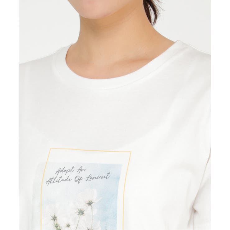 【雑誌 InRed(宝島社) 5月号掲載】フォトロゴ半袖プリントT | ikka  | 詳細画像7