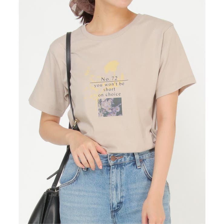 グレイ | 【雑誌 InRed(宝島社) 5月号掲載】フォトロゴ半袖プリントT | ikka