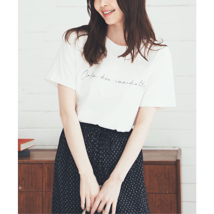 【雑誌 InRed(宝島社) 5月号掲載】フォトロゴ半袖プリントT | ikka  | 詳細画像1