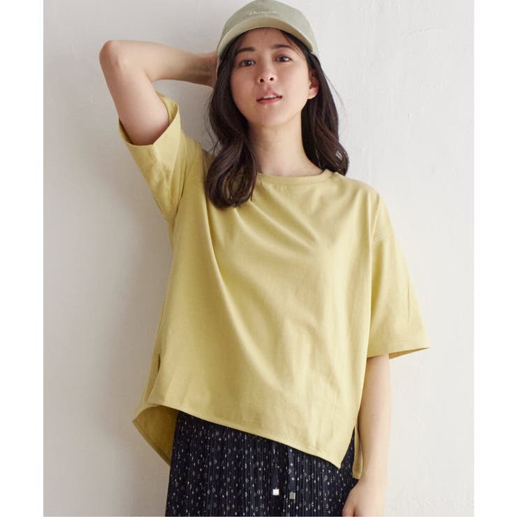 ライトイエロー | コットンUSA半袖Tシャツ | ikka 