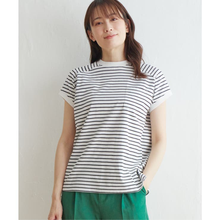 コットンUSAフレンチTシャツ | ikka  | 詳細画像22 