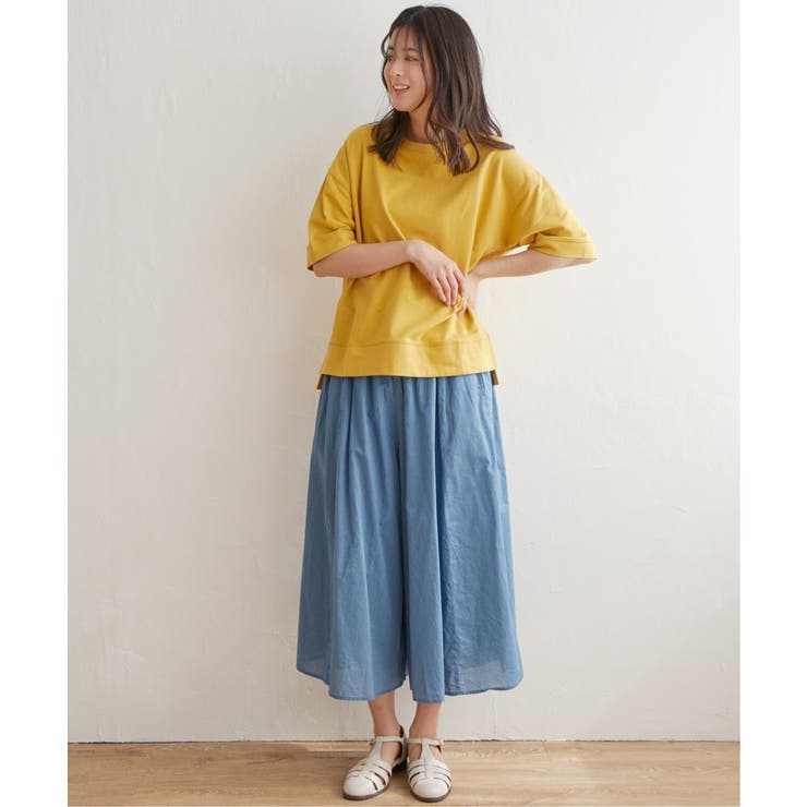 ミニ裏毛スウェットライク半袖Tシャツ | ikka  | 詳細画像8 