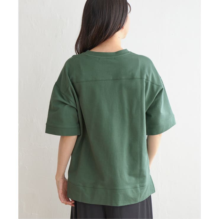 ミニ裏毛スウェットライク半袖Tシャツ | ikka  | 詳細画像13 