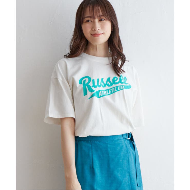 RUSSELL ATHLETIC ラッセルアスレチック ロゴプリントTシャツ[品番