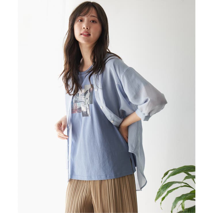 ロゴフォトプリントTシャツ | ikka  | 詳細画像13 