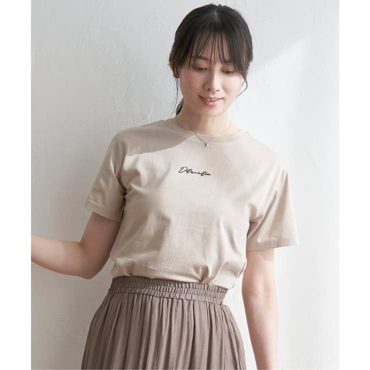 ベージュ | 【親子コーデ】ロゴフォトプリントT | ikka 