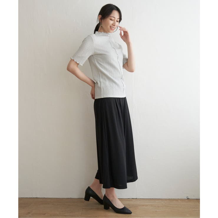 【親子コーデ】襟メロー半袖インナーTシャツ | ikka  | 詳細画像7 