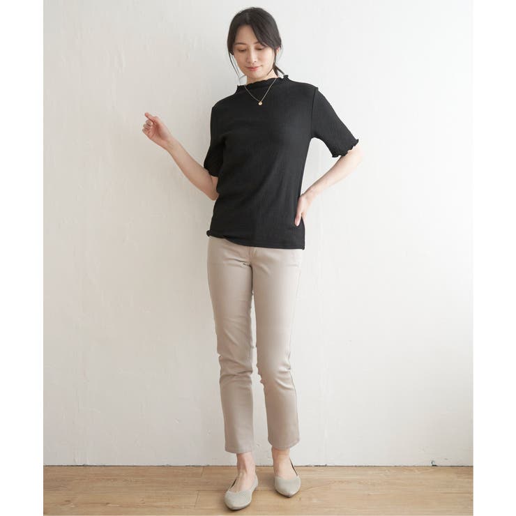 【親子コーデ】襟メロー半袖インナーTシャツ | ikka  | 詳細画像9 