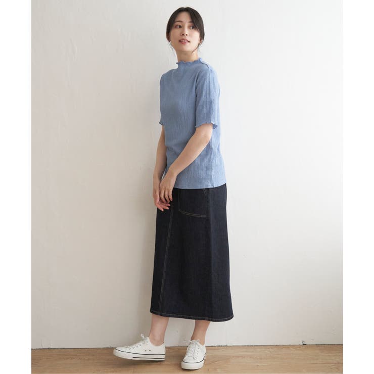 【親子コーデ】襟メロー半袖インナーTシャツ | ikka  | 詳細画像10 