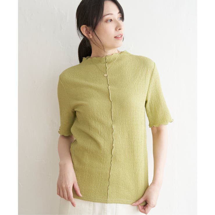 【親子コーデ】襟メロー半袖インナーTシャツ | ikka  | 詳細画像13 
