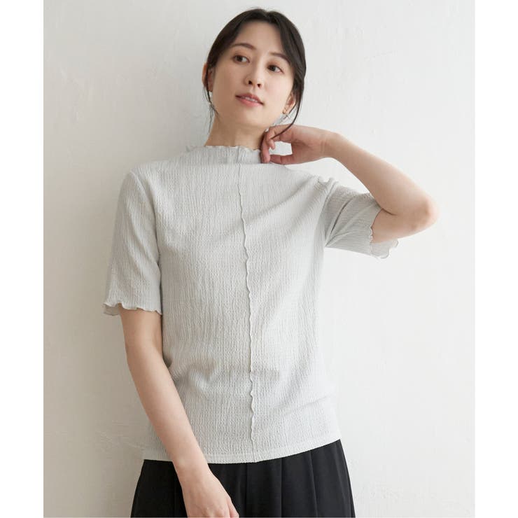 ライトグレイ | 【親子コーデ】襟メロー半袖インナーTシャツ | ikka 