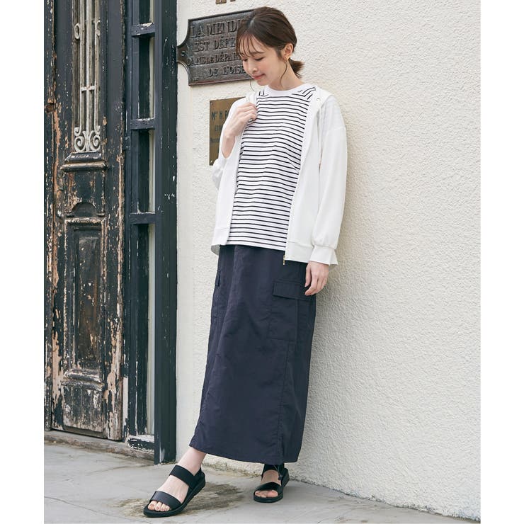 コットンUSAフレンチTシャツ | ikka  | 詳細画像6 