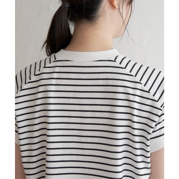 コットンUSAフレンチTシャツ | ikka  | 詳細画像21 