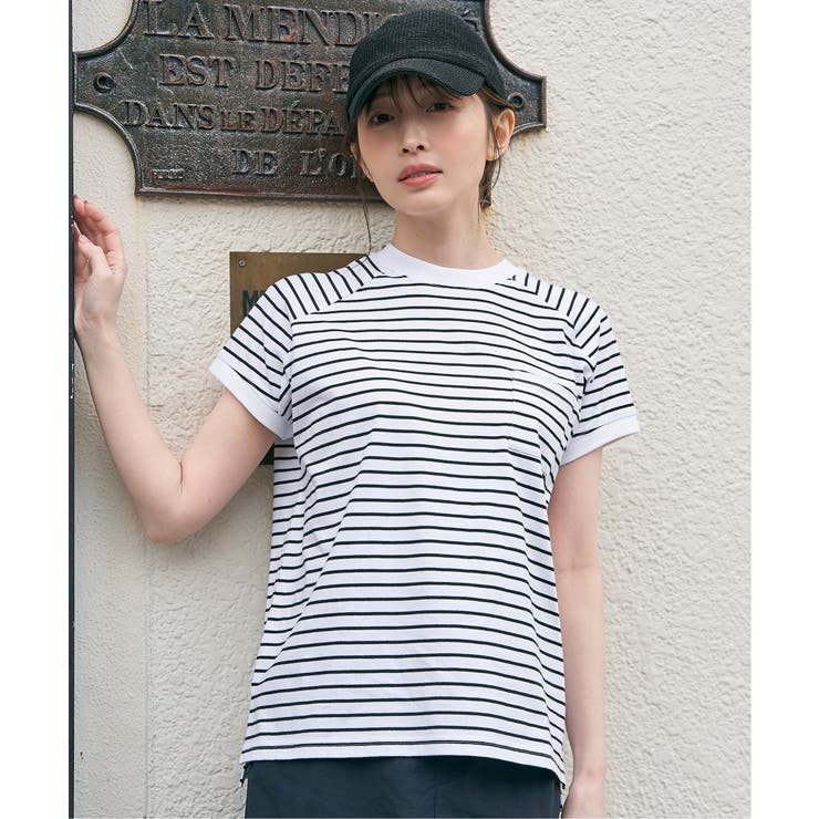 コットンUSAフレンチTシャツ | ikka  | 詳細画像2 