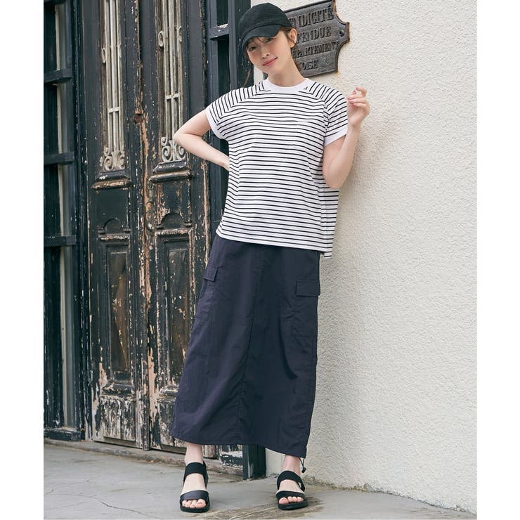 コットンUSAフレンチTシャツ | ikka  | 詳細画像5 