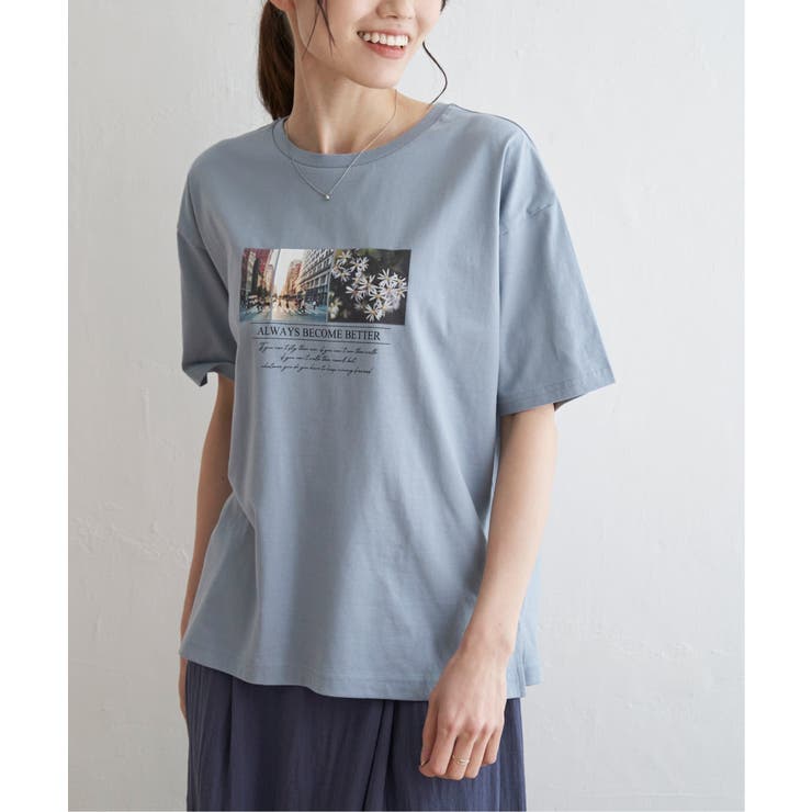ロゴフォトプリントTシャツ | ikka  | 詳細画像23 