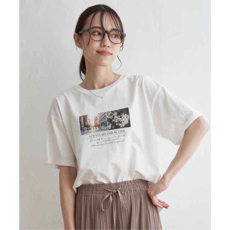 ロゴフォトプリントTシャツ | ikka  | 詳細画像25 