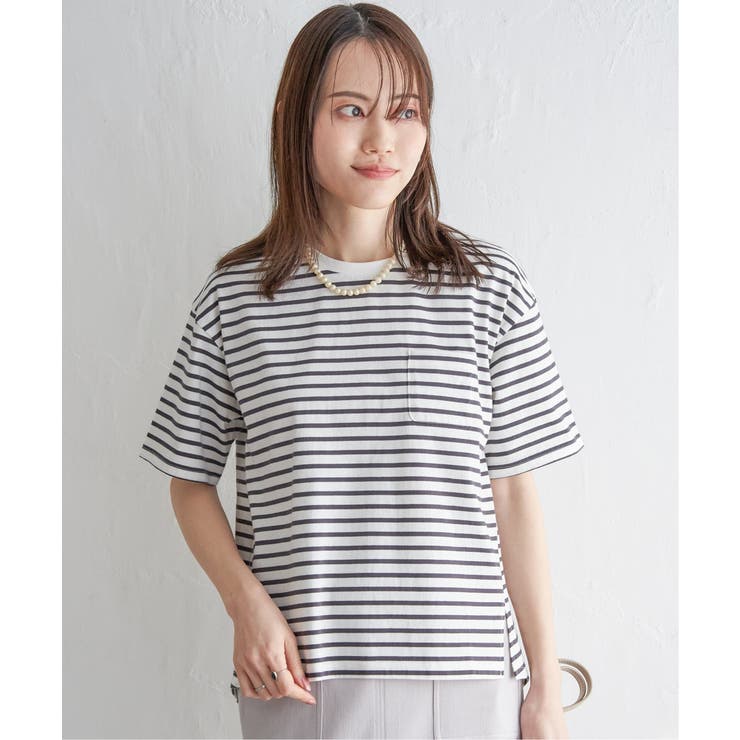コットンUSA半袖ポケットTシャツ | ikka  | 詳細画像11 