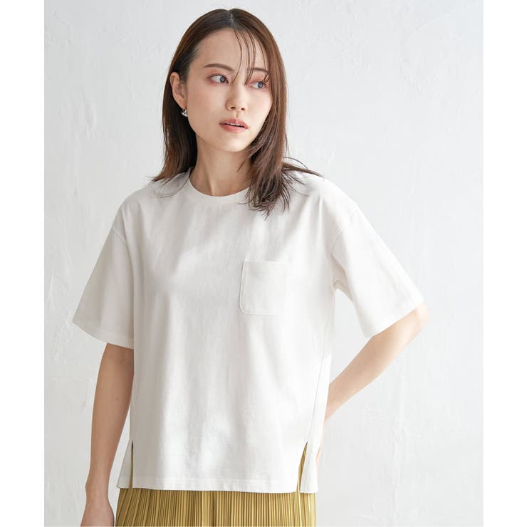 コットンUSA半袖ポケットTシャツ | ikka  | 詳細画像14 