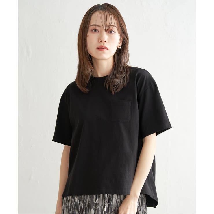 コットンUSA半袖ポケットTシャツ | ikka  | 詳細画像17 