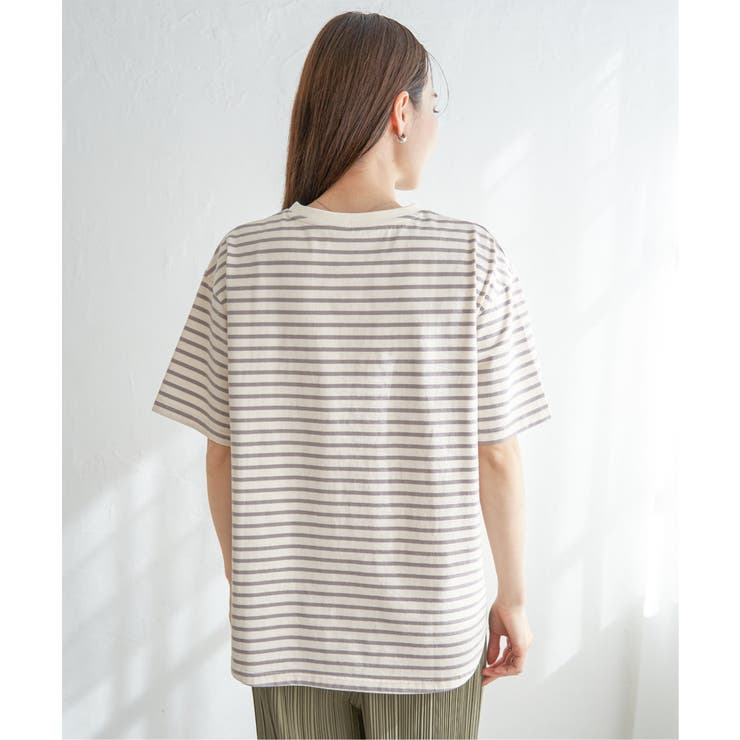 コットンUSA半袖ポケットTシャツ | ikka  | 詳細画像28 