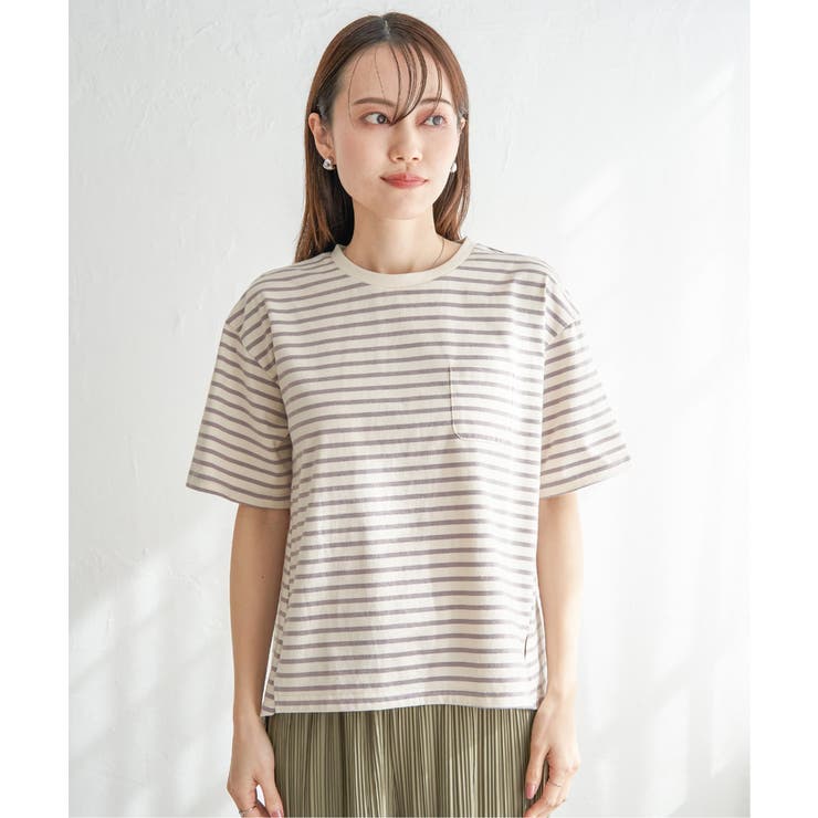 コットンUSA半袖ポケットTシャツ | ikka  | 詳細画像29 