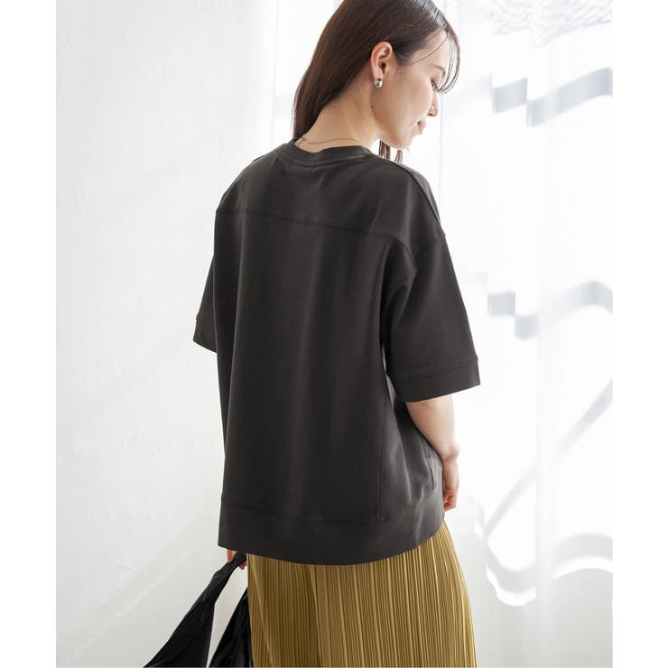 コットンUSAミニ裏毛半袖Tシャツ | ikka  | 詳細画像9 