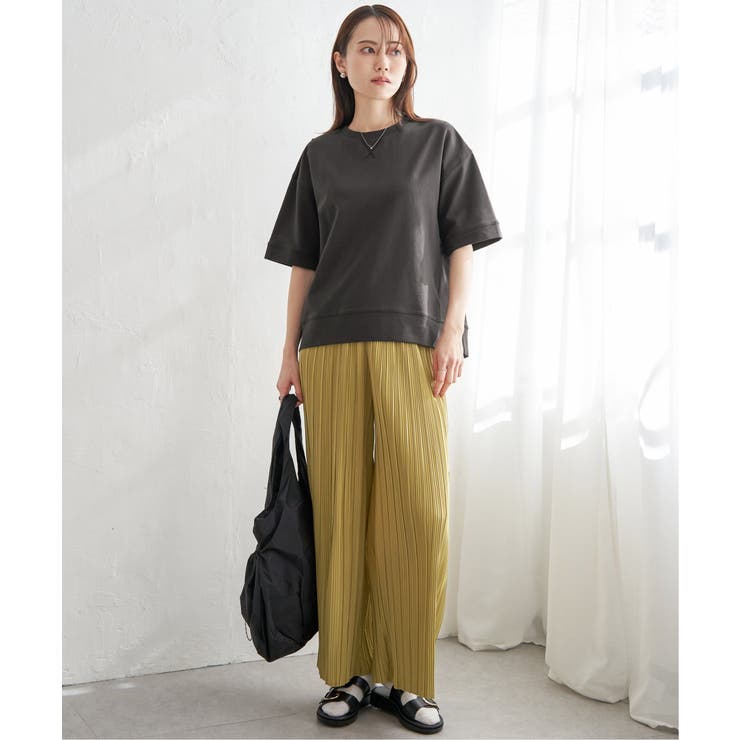 コットンUSAミニ裏毛半袖Tシャツ | ikka  | 詳細画像10 