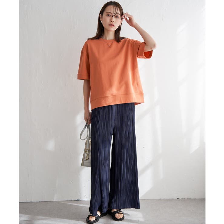 コットンUSAミニ裏毛半袖Tシャツ | ikka  | 詳細画像14 