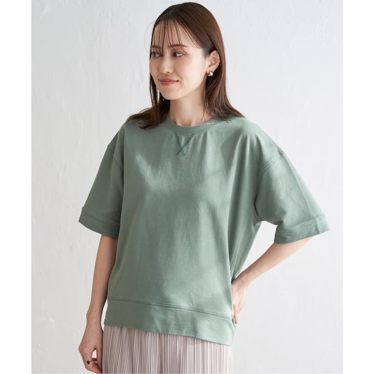 コットンUSAミニ裏毛半袖Tシャツ | ikka  | 詳細画像16 