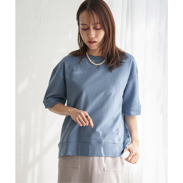 コットンUSAミニ裏毛半袖Tシャツ | ikka  | 詳細画像19 