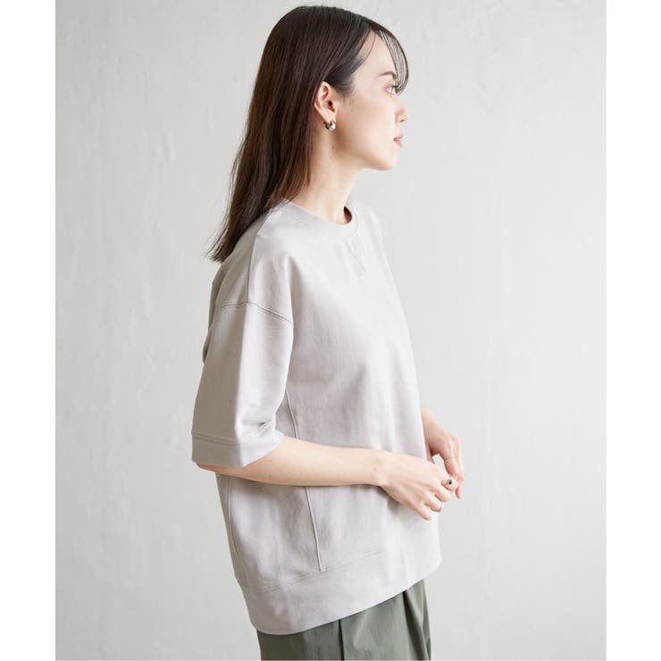 コットンUSAミニ裏毛半袖Tシャツ | ikka  | 詳細画像22 