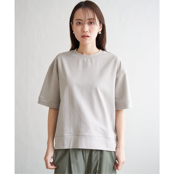 コットンUSAミニ裏毛半袖Tシャツ | ikka  | 詳細画像24 