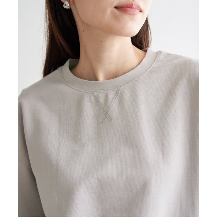 コットンUSAミニ裏毛半袖Tシャツ | ikka  | 詳細画像25 