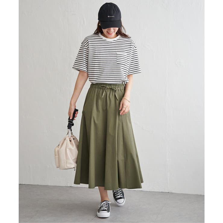 冷感コットン半袖ポケットTシャツ | ikka  | 詳細画像10 