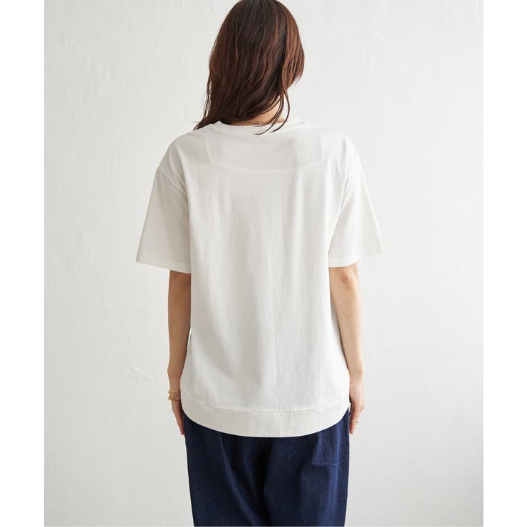 冷感コットン半袖ポケットTシャツ | ikka  | 詳細画像28 